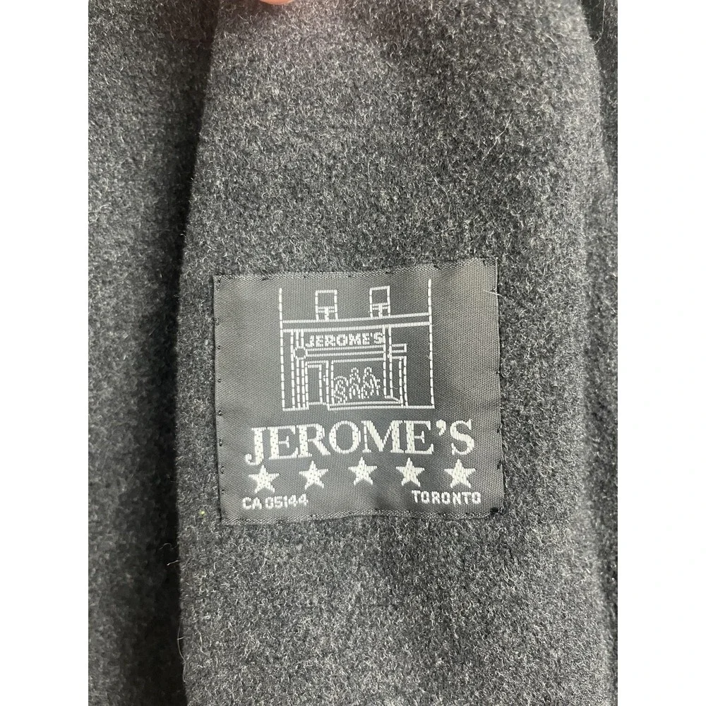 Hugo Boss Coat Mens 54 XL Black Wool Blend SIMA-W Made Portugal Detachable Liner